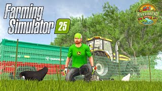 Big Wheat Harvest and Farm Expansion  Farming Simulator 25  Riverbend Spring Lets Play EP 6 [upl. by Annahsar]