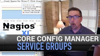 3 Nagios XI  Core Config Manager  Service Groups [upl. by Arlette]