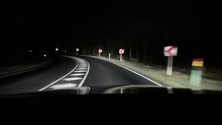 2019 Mercedes Benz Multibeam LED driving on a dark road [upl. by Kalina966]