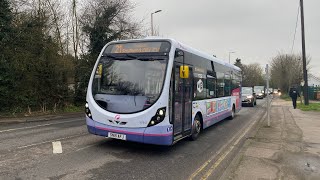 High Revs First Hadleigh Wright Streetlite DF Short Wheelbase 47647 SN15AFJ on service 21 [upl. by Tartaglia]