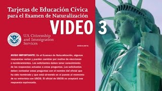 Ciudadania Americana Gratis en Español Video 3Preguntas y Respuestas [upl. by Onia]