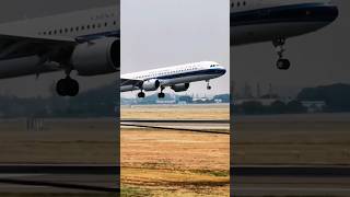 China Southern Airlines Airbus A321 Neo Windy Long Landing airbus jetliners [upl. by Goldfinch]