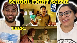 THERI SCHOOL FIGHT SCENE REACTION  Thalapathy  Vijay [upl. by Anaert]