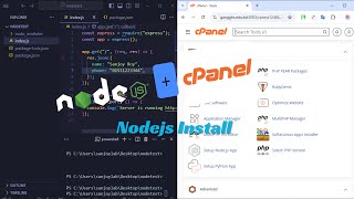 How To Install Node Js Cpanel In Bangla [upl. by Gurango]