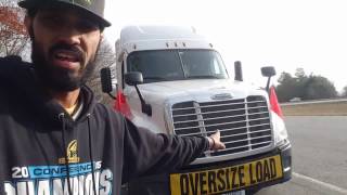 Trucking  Securing a Oversize load  LoShawn Parks [upl. by Sheeree]