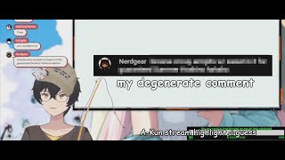 Uncle AKun reads my degenerate comment during his livestream Subtitled [upl. by Trude]