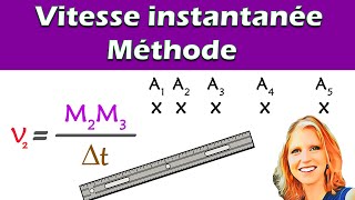 VITESSE instantanée et chronophotographie  méthode  2nde physique [upl. by Acnaiv]