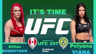 Gillian ROBERTSON vs Polyana VIANA Full FIGHT UFC 297 [upl. by Wilfrid320]