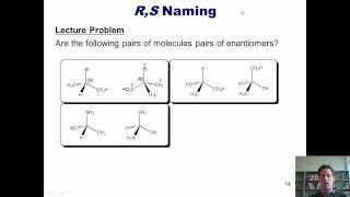 Free OChem Lectures for MCAT PCAT and GRE prep Video 3 stereochemistrymov [upl. by Leuqim157]