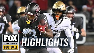 Colorado vs Washington State Highlights  CFB on FOX [upl. by Ham]