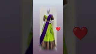 half saree from meesho scratch ❤️ramyaharshavlogs ytshorts trending viral meesho meeshofinds [upl. by Savill]