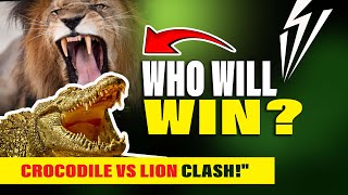 Crocodile vs Lion Real Fight  Who Will Win Lion crocodile [upl. by Palocz]