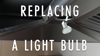 How to Change A Range Hoods Light Bulb in A ZLINE Range Hood [upl. by Amitak727]