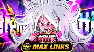 MORE ANDROID HELP LEVEL 10 LINKS 100 EZA INT GOOD ANDROID 21 DBZ Dokkan Battle [upl. by Gilbert]