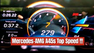 MercedesAMG A45s Top Speed [upl. by Hogle]