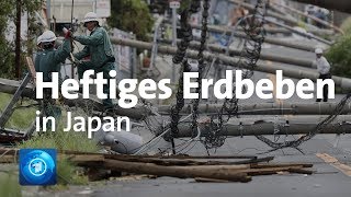 Heftiges Erdbeben erschüttert Japan [upl. by Ocire387]