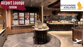 SINGAPORE AIRLINES FIRST CLASS SILVERKRIS LOUNGE REVIEW 2024  SINGAPORE CHANGI AIRPORT T3  4K [upl. by Kcired]