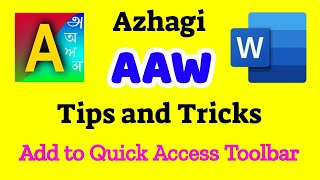 Azhagi Addin for MS Office Word Tips and Tricks in Tamil [upl. by Htenaj604]