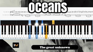 Hillsong UNITED  Oceans  Piano Instrumental Cover with Lyrics  SV [upl. by Ceciley]