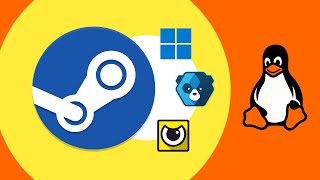 Juegos de Steam en Linux capa Proton para juegos de Windows en Linux EasyAntiCheat y BattlEye [upl. by Aloz]