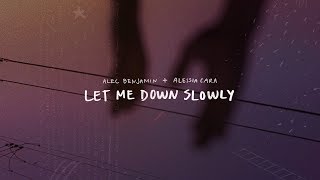 Alec Benjamin  Let Me Down Slowly feat Alessia CaraOfficial Lyric Video [upl. by Leidgam]