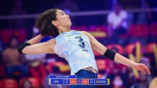 SARINA KOGA DESTROYED China in Volleyball Nations League 2024 [upl. by Nowad]