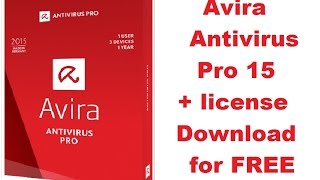 How to install Avira Antivirus Pro 15  key license free download [upl. by Ayamat75]