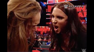 Ronda Rousey Puts WWEs Triple H Through a Table [upl. by Asenaj]