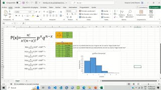 Distribución binomial en Excel  Función DISTRBINOMN [upl. by Merla583]