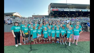 DCYC Sings The National Anthem at Ironbirds Game [upl. by Ali]