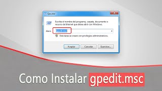 Como Instalar gpedit msc no windows 10 [upl. by Idolem]