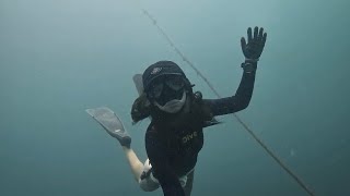 Freediving Girls Tempting Descent into the Unknown Sea to Battle with Fear and Uncertainty [upl. by Sebbie613]