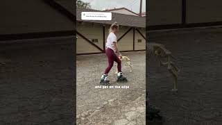 How to learn hockey STOP on inline skates 😄 rollerblading tipsandtricks [upl. by Kcor253]