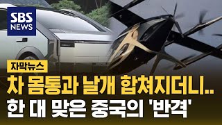 차 몸통과 날개 합쳐지더니…한 대 맞은 중국의 반격 자막뉴스  SBS [upl. by Nylarak]