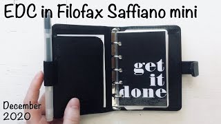 Filofax Saffiano Mini EDC setup [upl. by Winfield]