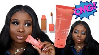 Juvias Place I AM MAGIC FOUNDATION amp CONCEALER Review  DEEP DARK SKIN [upl. by Roseline305]