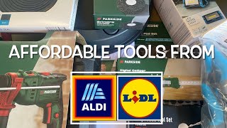 Affordable tool finds from Aldi Workzone amp Lidl Parkside GIVEAWAY [upl. by Magdalen616]