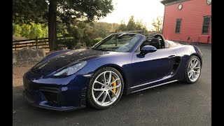 The 2020 718 Porsche Boxster Spyder is Finally a Roofless GT4  One Take [upl. by Matthiew141]