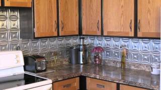 Metal Backsplash Improved Our Kitchen [upl. by Kiker]