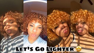 Watch Me Dye My Hair Again Lightest Blond FtCreme Of Nature 💛 Amari Rae [upl. by Tshombe]