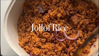 easy one pot jollof rice ASMR [upl. by Melvena173]