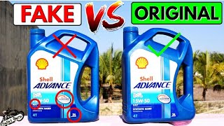 SHELL Engine Oil ORIGINAL VS FAKE  Duplicate Engine Oil [upl. by Ardell]