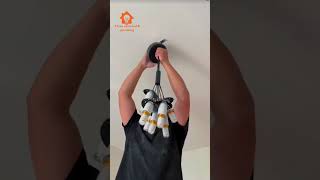 Install ceiling light 🕯️electricalelectricianroomlight light [upl. by Omolhs]