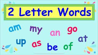 Two letter words Phonics lesson Sight wordsPhonics for kids Preschool learningLetsLEARN [upl. by Eilsehc649]