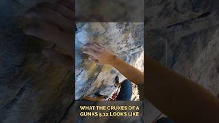 the airiest of trad cruxes on Suppers Ready 512 Gunks NY tradisrad climbing overhang [upl. by Paz]