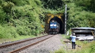 11085  Train with weird rake combination Mumbai LTT  Madgaon AC Double Decker Express [upl. by Slosberg79]