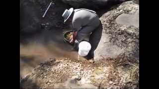 Digging for sapphires at Down the Hill Yarrow Creek near Glen Innes NSW Australia 2 [upl. by Fougere]