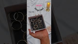 Meesho Rings Haul 💍 😍 Under 200 only Meesho Jewellery Review meesho meeshojewellery [upl. by Letitia]