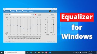 How to Install Equalizer in Windows 10 or 11  Equalizer for PC [upl. by Gregory203]