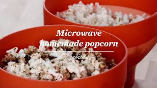 Microwave homemade popcorn  Popcorn  Recipes with Lékué [upl. by Llerihs]